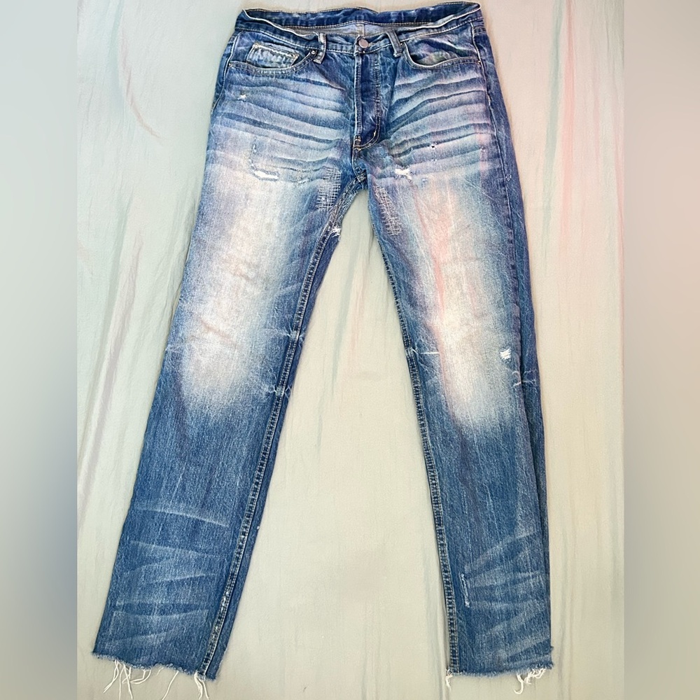 Trendy Distressed Skinny Jeans for Men